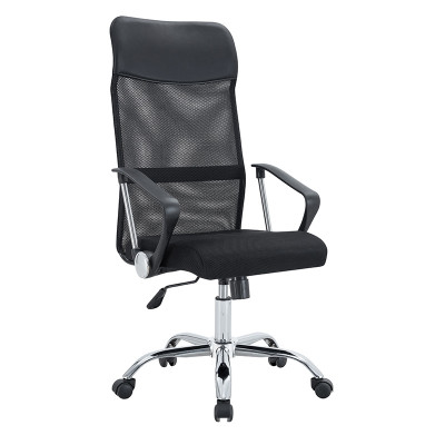 A9943 ΜΑΥΡΟ MESH ΠΟΛΥΘΡΟΝΑ ΓΡΑΦΕΙΟΥ 56X59X45-108/55-118εκ.